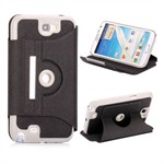 360 ° Rotating Galaxy Note 2 Case (Black)
